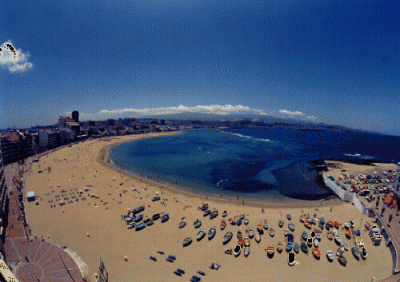 Las Canteras "está en Tenerife" : una web turística sitúa la playa grancanaria en la capital chicharrera y provoca numerosas críticas en las redes sociales